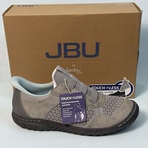JBU Size-10 M Women's Tova Touchless Slip-on Gray